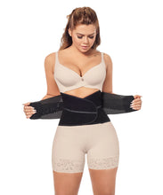 Cargar imagen en el visor de la galería, Waist Training Belt Black (Ref. S-002)