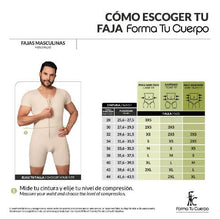 Cargar imagen en el visor de la galería, Faja completa para hombre: Faja moldeadora ( Ref. H-001 )
